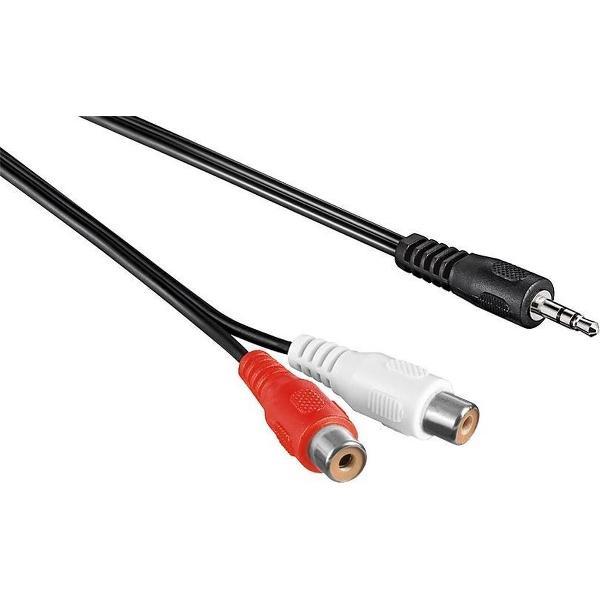 Goobay 3,5mm Jack (m) - Tulp (v) stereo audio adapter kabel - 1,5 meter