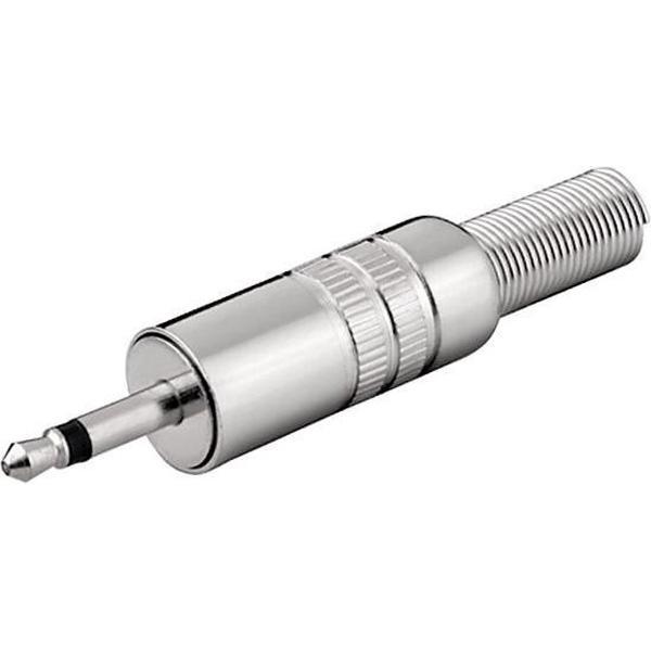 S-Impuls 3,5mm Jack (m) connector - metaal - 2-polig / mono