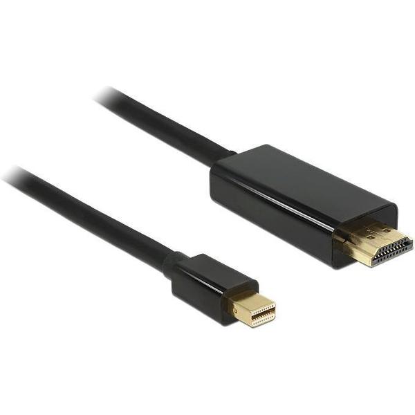 DeLOCK Premium Mini DisplayPort 1.1a naar HDMI 1.3 kabel (Full HD 1080p) / zwart - 0,50 meter