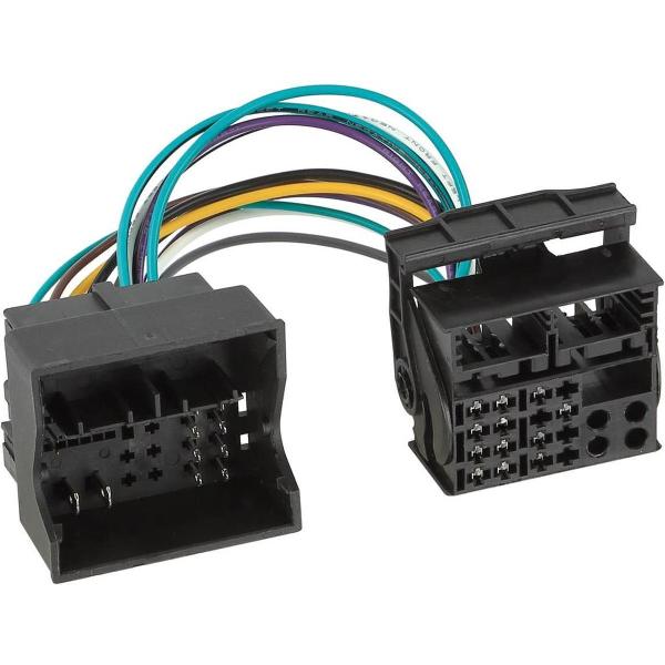 Radio aansluitkabel van MIB Quadlock nieuw naar Quadlock oud Div.modellen Audi-Skoda-Volkswagen