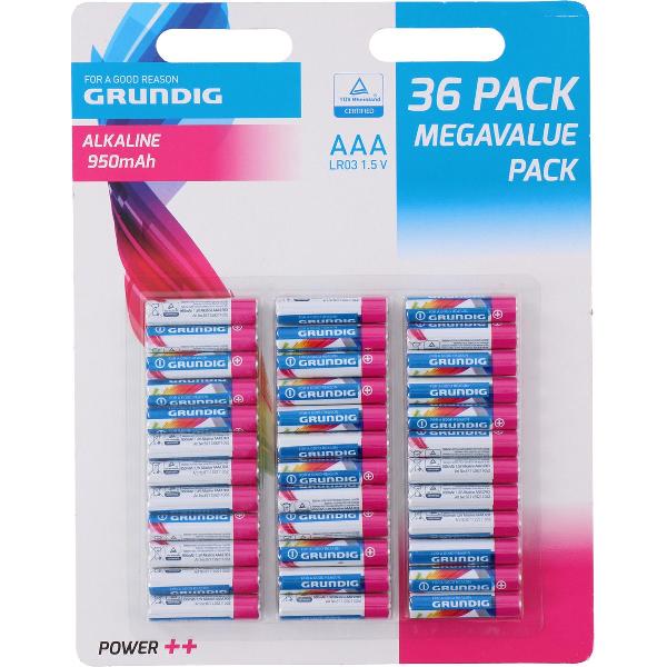 Grundig - Batterijen - AAA - 36 stuks