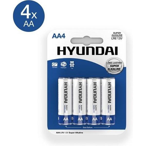 Hyundai - Super Alkaline AA-Batterijen - 4 Stuks
