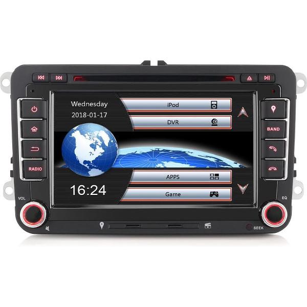 Rns 510 pasvorm Autoradio voor Volkswagen Seat Skoda | EU Navigatie | Bluetooth | Radio