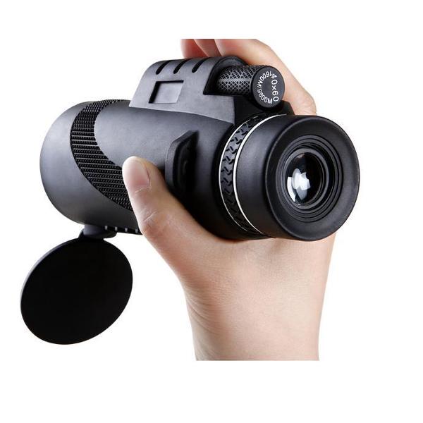 DrPhone - ALPHA1 - Professioneel Handheld Telescoop Lens - 12x50mm - Reizen / Kamperen / Jagen / Sport en meer - Zwart