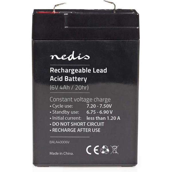 Nedis BALA45006V Oplaadbare Loodzuuraccu 6v 4500 Mah 70 X 47 X 101 Mm