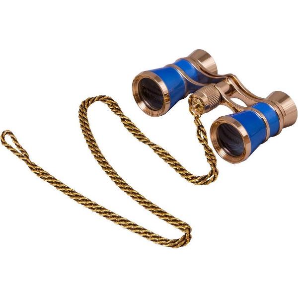 Levenhuk Broadway 325C Blue Wave Opera Glasses with a chain