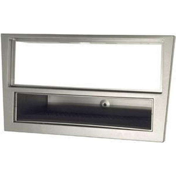 2-DIN frame met bakje Opel Agila CorsaMeriva zilvergrijs