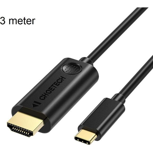 Choetech USB-C naar HDMI kabel - 4K @60Hz - DP Alt Mode - 3M