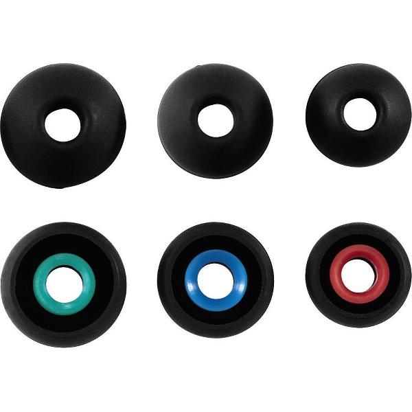 Hama Vervangende Oorschuimstofbekledingen Van Silicon Maat S -L 6 Stuks Zwart