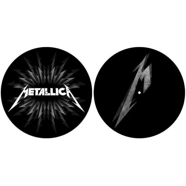 Metallica Platenspeler Slipmat M & Shuriken Zwart