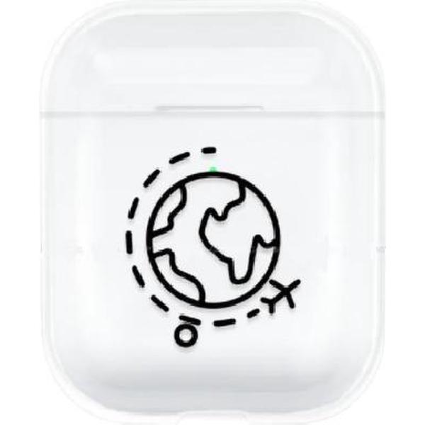 Airpod case transparant - Travel - geschikt voor airpod 1 & 2 - hard cover case - airpods hoesje- airpods -