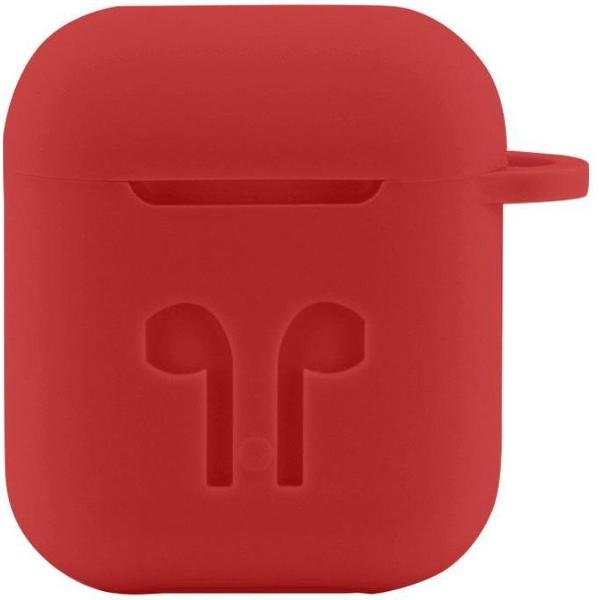Case Cover Voor Apple Airpods - Siliconen Rood Watchbands-shop.nl