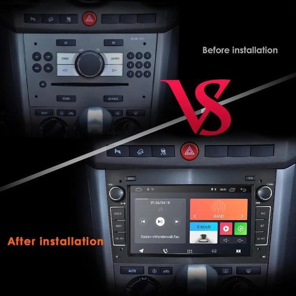 Opel Astra Antara Vectra Corsa Combo Meriva Vivaro Zafira Signum Tigra Twintop Android 10 Navigatie en Multimediasysteem Zwart