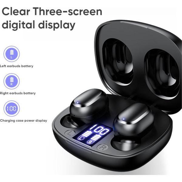 Joyroom Draadloze oordopjes - Waterdicht IPX5 | Earbuds met touch bediening - oplaadcase |Bluetooth 5.0 oortjes| Case met display - Zichtbare batterijniveau