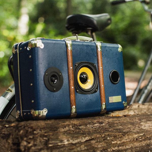 Retro koffer - bluetooth - USB aansluiting - uniek - gadget - kado