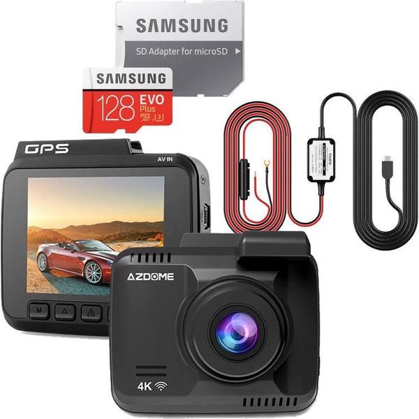 AZDome GS63H 4K 1CH dashcam voor auto - Continue voeding - 128gb