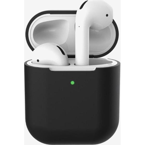 Airpods Hoesje Zwart -Siliconen - Beschermend