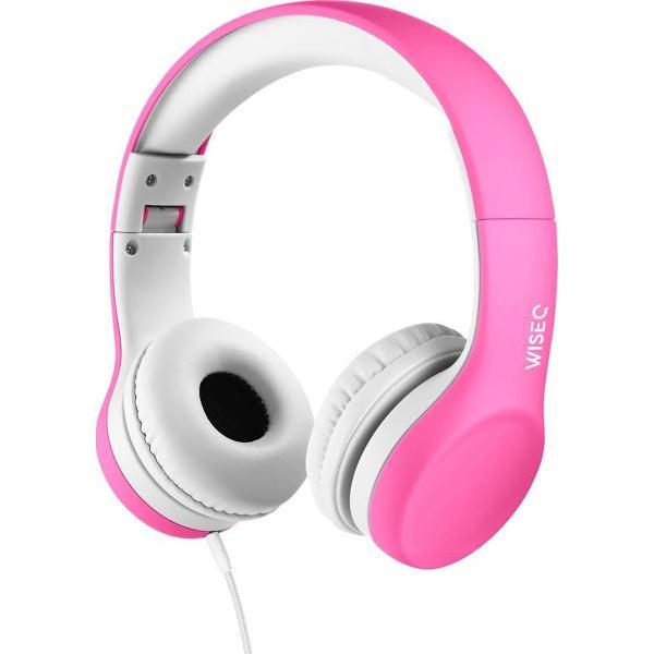 WiseQ Junior On Ear Koptelefoon Voor Kinderen - Vanaf 3 tot 9 jaar - Volumebegrenzer - Roze