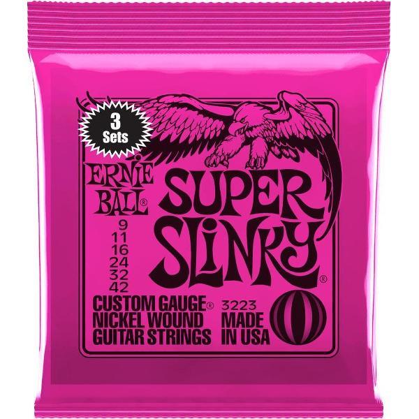 Ernie Ball 3223 Super Slinky Nickel Wound 3-Pack