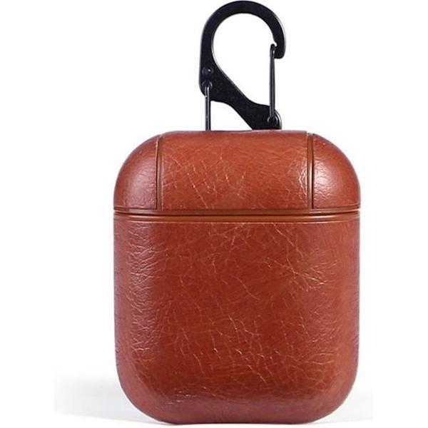 Case Cover voor Apple AirPod licht bruin.