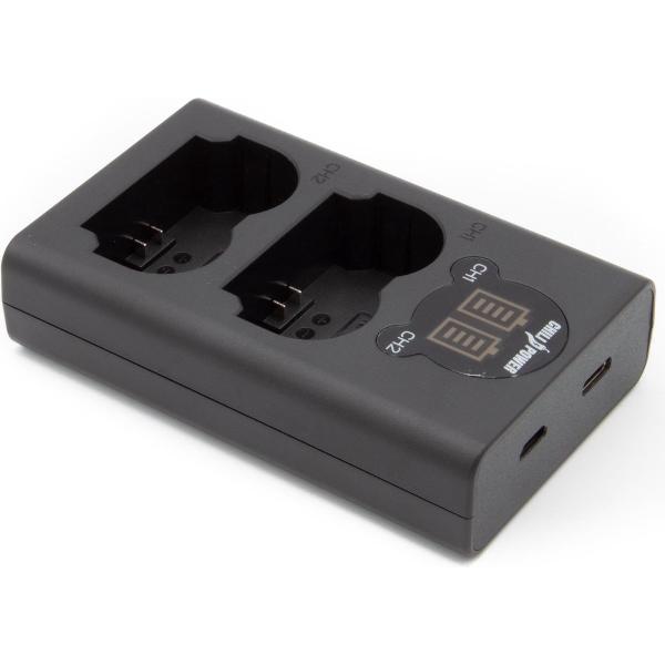 ChiliPower Duo oplader voor 2 camera accu's Fujifilm NP-W235