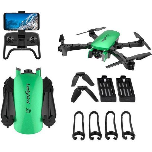 Drone - Groen - 4K DualCamera - 5G WIFI FPV - Mini Drone - Voor Buiten - Inklapbaar - Foto - Video - Extra Accu - Quadcopter-ARODI