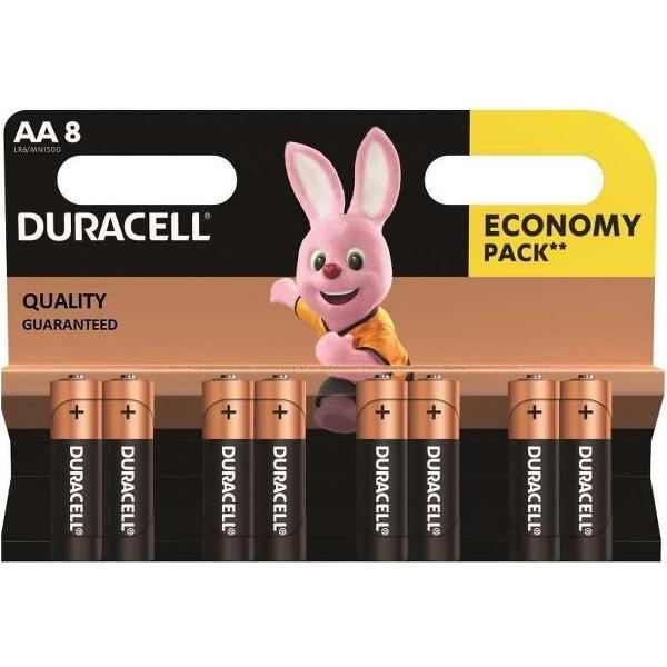 Duracell - Basic alkaline AA-batterijen 8 Pack