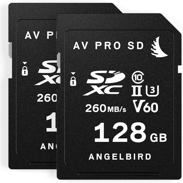 Angelbird AVpro SDXC UHS-II V60 128GB | 2-pack