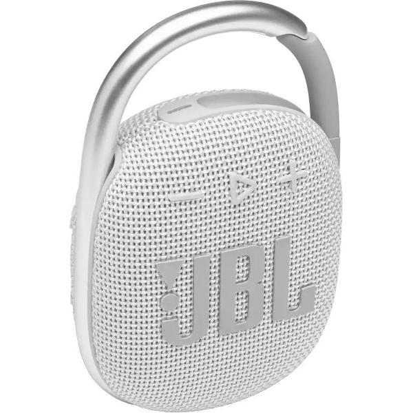 JBL Clip 4 Wit - Draagbare Bluetooth Mini Speaker