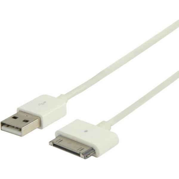 Valueline Vlmp39100w1.00 Data & Oplaad Kabel 1,00 M Wit