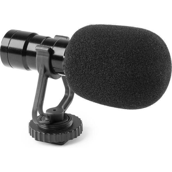 Condensator microfoon smartphone - Vonyx CMC200 - Microfoon camera - Voor betere audio opnames bij jouw vlogs, TikToks, etc. - Zwart