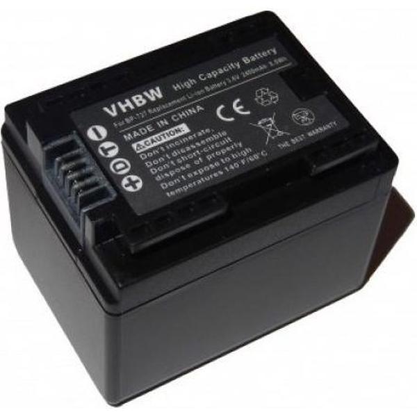 VHBW Camera accu compatibel met Canon BP-727 / 2400 mAh