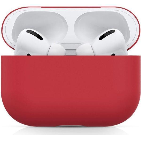 Apple AirPods Pro Ultradun Siliconen Hoesje Rood