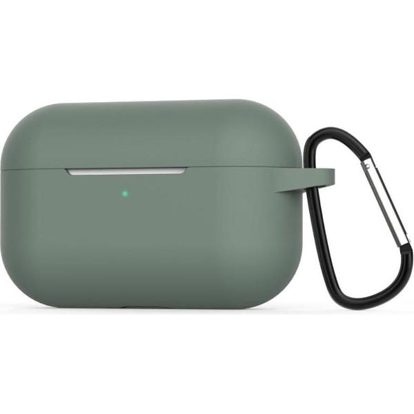 Apple AirPods Pro Flexibel Zacht Siliconen Hoesje Midnight Green