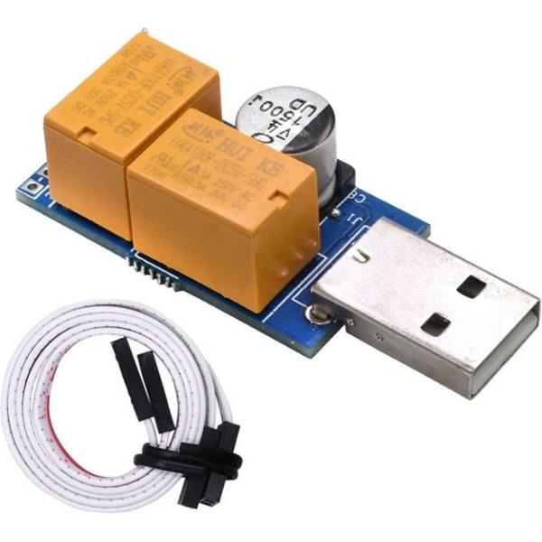 USB-Watchdog kaart dubbele Relay zonder toezicht automatisch opnieuw starten blauw scherm Crash Timer opnieuw opstarten voor 24u Mining Server Gaming