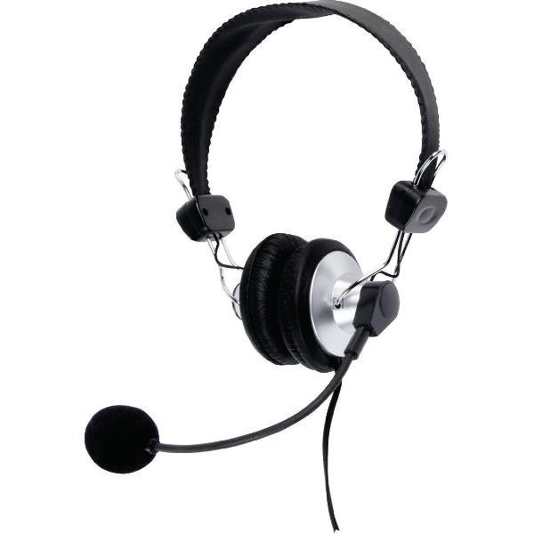 König Headset On-Ear 2x 3.5 mm Ingebouwde Microfoon Zwart