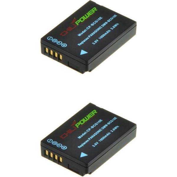 ChiliPower Panasonic DMW-BCG10E camera batterij - 2 stuks verpakking