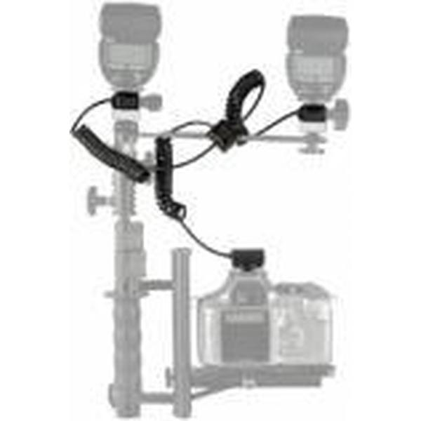 walimex 2-voudige spiraal flits- kabel voor Canon E-TTL