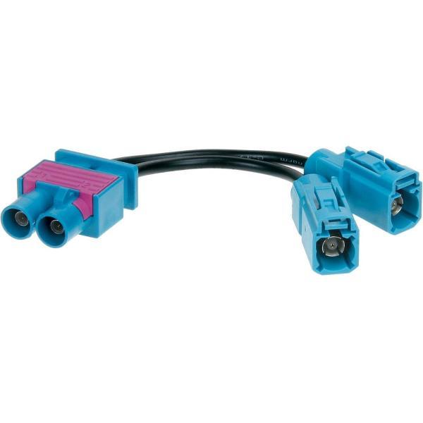 Antenne Adapter Dubbel-FAKRA (m) > 2 x Fakra Z (w) Audi -Maserati -Scania - Skoda -Volkswagen -Seat