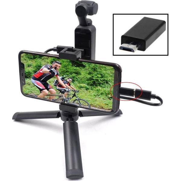 STARTRC Metalen Handbediende Mobiele Telefoon Clip Beugel Statief Set Uitbreidingsaccessoires met Android USB Datakabel voor DJI OSMO Pocket