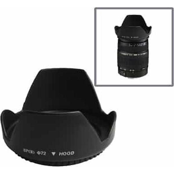 72 mm zonnekap voor camera's (schroefbevestiging) (zwart)