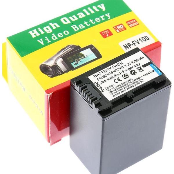 Camera Batterij Accu NP-FV100 4200mAh voor Sony
