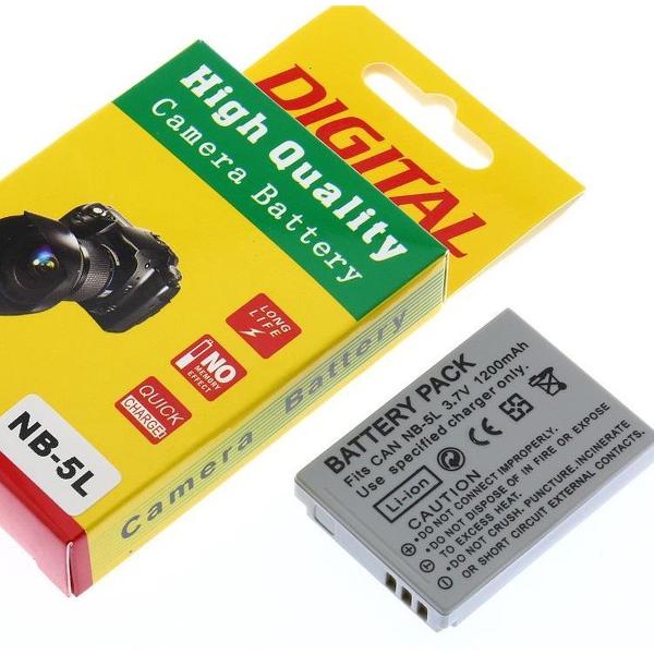 Camera Batterij Accu NB-5L 1200mAh Canon PowerShot