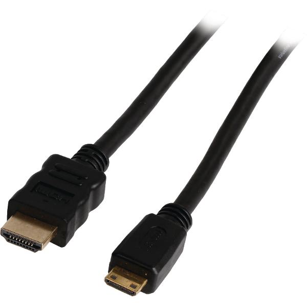 S-Conn HDMI - Mini-HDMI 1m 1m HDMI Mini-HDMI Zwart HDMI kabel