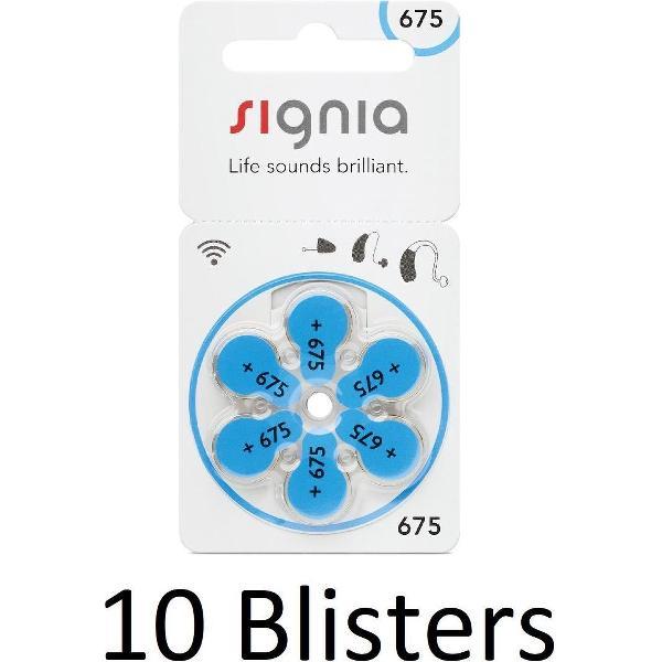 60 Stuks (10 Blisters a 6 st) Siemens Signia Hearing Aid 675MF