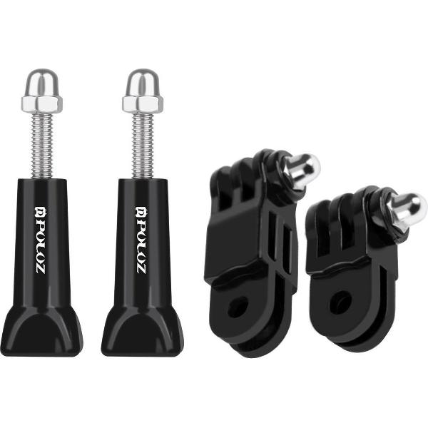 Mount Bevestiging Schroefdraad 2X Schroeven Lang voor GoPro en Andere Actiecamera's | Zwart / Black