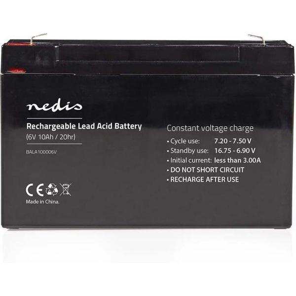 Nedis BALA100006V Oplaadbare Loodzuuraccu 6v 10 000 Mah 151 X 50 X 95 Mm