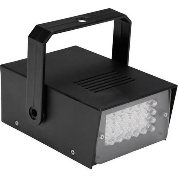 Stroboscoop mini met witte leds - 24 leds - op batterijen