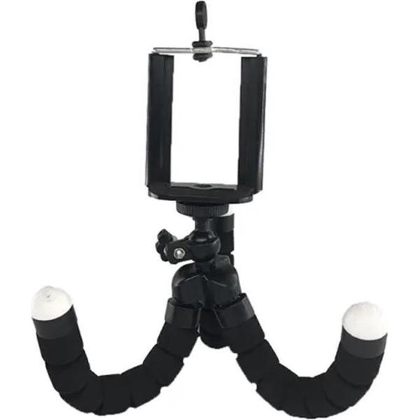 Octopus Mini Tripod | Zwart | Statief en Houder | Smartphone | Action Camera | Universeel Afstelbaar