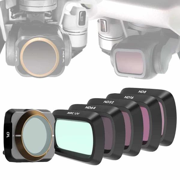 JSR Drone 4 in 1 UV + CPL + ND8 + ND16 + ND32 + ND64 Lensfilter voor DJI MAVIC Air 2